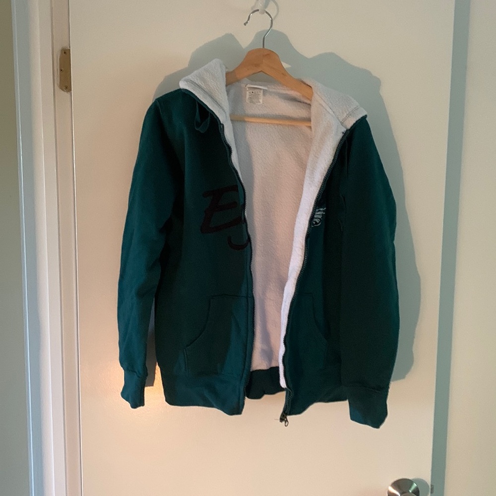NWOT. PA Eagles fleece lined hoodie